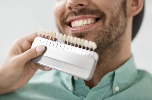 patient getting veneers in Midlothian, TX